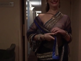 Indian Clear the way dare to walk naked in hotel with see through saree and guest see her xxx games for pc