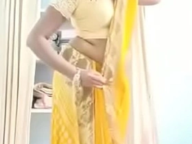 Swathi naidu saree and getting ready for day-dreamer short film shooting oviya hot xxxxx