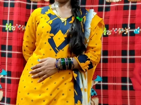 येलो ड्रेस पहनी नई भाभी को  अपने रूम बुलाकर पड़ोस ने चोदा&lpar;डर्टी टॉक&rpar; xxx sexual intercourse videos indian advanced