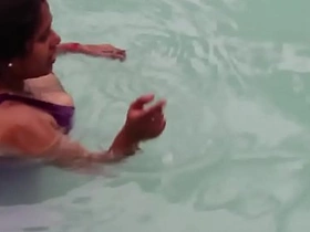Hot sexy desi aunty way assets in the pool best porn website prescribe