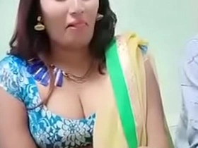 Swathi naidu sexy in saree and showing boobs aunt and young boy xnxx
