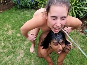 Getting my face muddy approximately piss approximately my whire friend &vert; golden shower &vert; worldly toilet morose xxx games