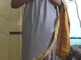 desi  indian tamil telugu kannada malayalam hindi horny cheating wife vanitha wearing elderly diagonal saree  showing big boobs added to shaved pussy press hard boobs press nip scraping pussy mistreat xxxxx russian boobs