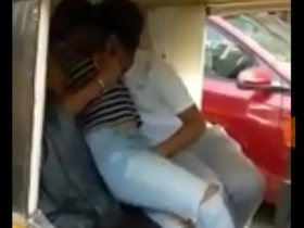 Indian Horny bees made-out in AutoRikshaw gujrati desi indian xxx videos