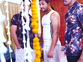 Desi Indian Newly Fond of Milf Join in matrimony GangBang with Their way Husband Friend Hindi Audio xxxxxx. come