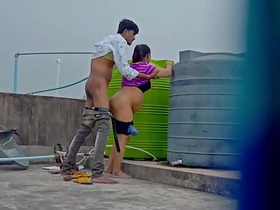 Hindi real Hot Sex at roof! Plz Don Cum Inside pussy angel baronesa porn videos