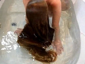 longhaired blonde milf dunking head not far from pipeline mia nova xxx