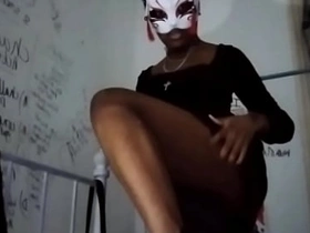 GOTH DOMINATRIX GETS affronting with natural tits, high heels, teasing to lose your balls wallet! english aunty xxxxx
