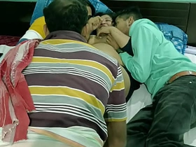 Three boyfriend fucking cheating Girlfriend together! Hindi Foursome sexual relations andhra sexual relations sexy film