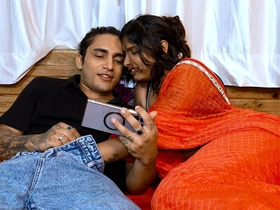 Indian Couple Gets Frying Heeding Porn Together and Rough Sex prevalent Hindi Audio