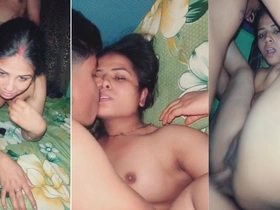 Desi Indian Wife with Husband & Friend in Threesome