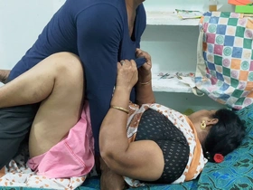 Stepson's Hug Play with Stepmother Fumbling in Fuck