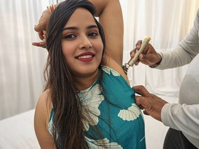 Desi Stepsister Fucked Hard by Stepbro (saloon Guy) When She Were Trimmed Armits Hair