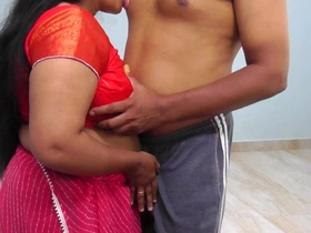 Desi Indian Obese Boobs Bhabhi Sucked Fucked by Devar in Saree