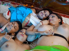 Three Desi Bhabhi Grand Masti with Young 18+ Proscription