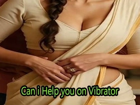 Horny Indian MILF Teases Stepson with Vibrator & Begs be advantageous to His Cock