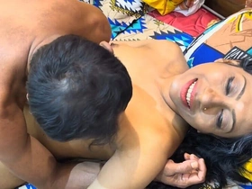 Grandma's servant licked Grandma's pussy, together with Grandma enjoyed it a lot.
