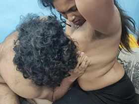 Saree Fling Long Lip Lock with Hard Fuck by Indian Couple