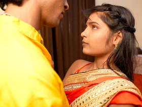 Desi Cooky From Indian Village Waited for Her Husband at the Door of the House to Satisfy Her Carnal knowledge Lust