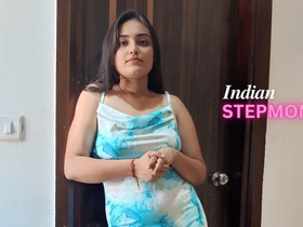 Indian Stepmom Taking Big Dick and Cheated Skimp Full Hindi Dirty Talk
