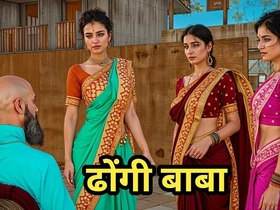 Dhongi Baba Quenched the Thirst of Desi Bhabhi's Pussy by Fucked Her relating to the Ashram