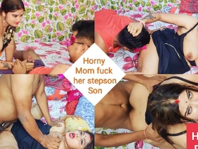 Horny Stepmom Fucked Stepson