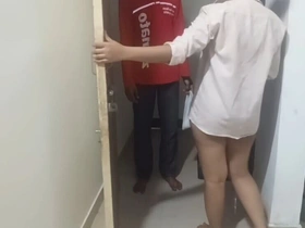 Desi College Girl Seduced & Fucked wits Delivery Boy