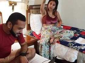 A Stylish Desi Woman with Her Friend in a Hotel Room