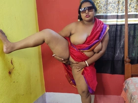 Indian horny Stepmom getting naked and squirting herself