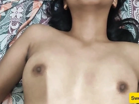 18 Year Old Neighbourhood pub Desi Sweety Bhabhi Got Fucked yon Boyfriends Big Cock and Vibrator