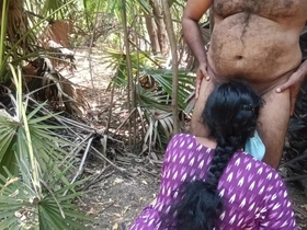 Housewife Sucking plus Licking Forest Outdoor