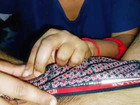 Desi bhabhi beefy blowjob work on cumshot in frowardness