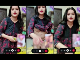 Desi Girl Fingering in Pussy on Video Call just about Her Friends Tight Pussy Fingering Viral XXX Video