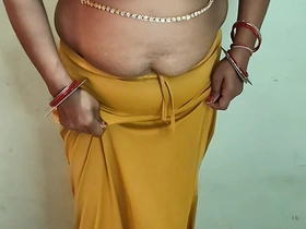 Indian Chubby BBW Wife Saree Deception and Destructive Talking