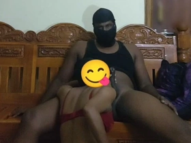 Stepbrother & Stepsister Fucking on Wooden Love-seat
