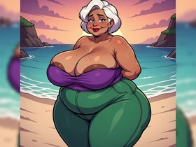 Impetuous BBW Indian Women at Beach Ai
