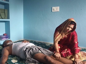 Grey Man Wager with Stepdaughter-in-law, When His Stepson Was Not at Home, Cum in Mouth