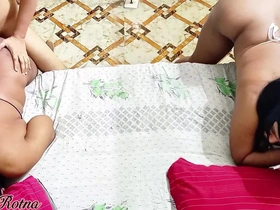 Desi Threesome Twin Girls Hardcore Sex