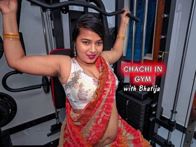 Desi Chachi Aerobics more Gym just about Saree