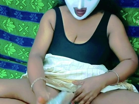 Tamil Teen Sex-mad Girl Solo Masturbating with regard to Wooden Roller Stick - Tamil Dirty Hail with regard to Loud Moaning