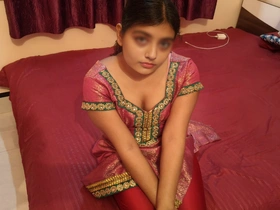 Hindi Desi Gorgeous indian unshaded 18+ tight pussy fuck, Gorgeous stepsister caught and tight pussy fuck
