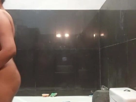 Sri Lankan Girl Musterbation fro Bath Ground down Dildo Lust down Chubby Boobs with an increment of Soaking Pussy