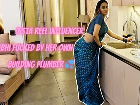 Insta Reel Influencer Bhabhi Fucked by Her Own Building Plumber Very Hard. in Hindi