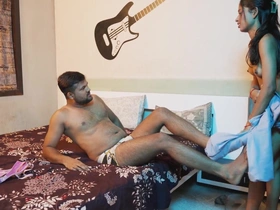 Husband together with Wife Having Full Sex at Night with Lights on