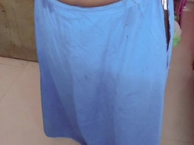 Desi Tamil Wife Renu Wet Nude Body Towel Infertile & Retard Saree Dressing Tease! Indianhotwifex