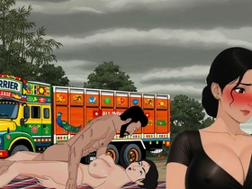 Desi Housewife added to Lorry Driver
