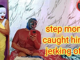 Stepom Caught The brush Stepson Jerking off. What Part of Next? - Full Tamil Audio with Real Loud Bellyaching cramp