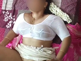Great White Father Desi Bhabhi in Sloppy White Blouse Tits Bouncing Short Fuck