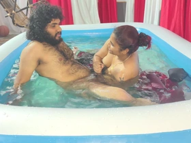 Mallu Couple Swimming Pool Fuck roughly Racket Job