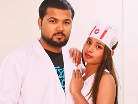 India Desi Doctor and Beautiful Nurse Hardcore Copulation Video Charge from Pussy Hindi Audio